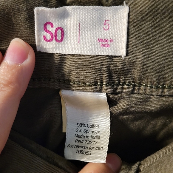 SO Khaki Skinny Pants with Tie Waist - Picture 4 of 4